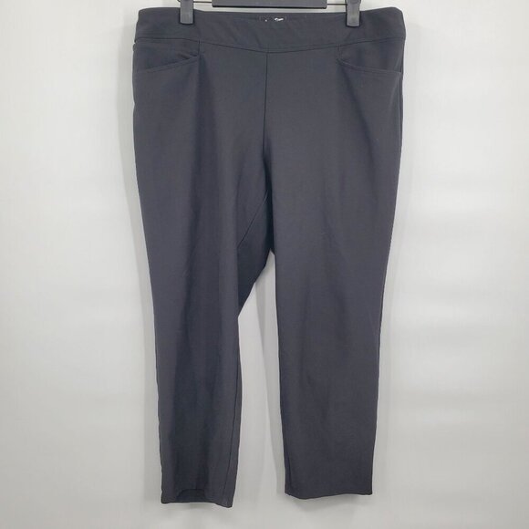 Adidas Gold Pull on Crop Pants Trousers Women Size Large Casual Athletic - Picture 1 of 15